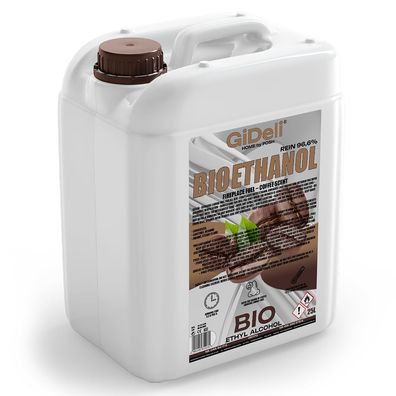 GiDeli bioethanol 25l Kaffeeduft 96,6% Ethanol für Innen & Außenkamine