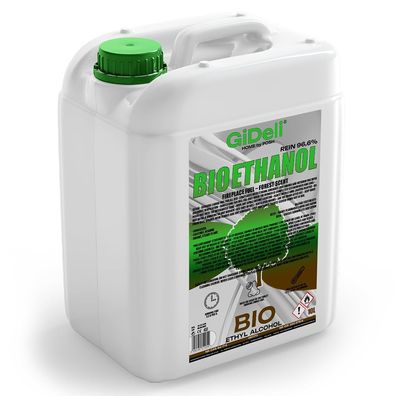 GiDeli bioethanol 10l Waldduft 96,6% Ethanol für Innen & Außenkamine