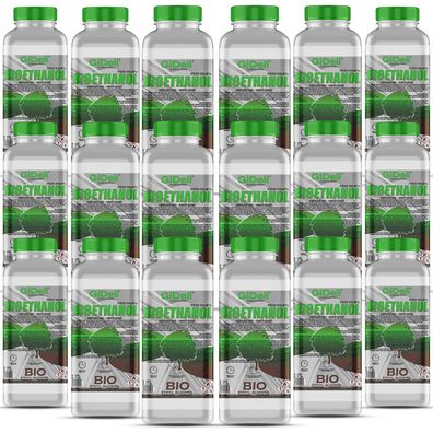 GiDeli bioethanol 18 x 1l Waldduft 96,6% Ethanol für Innen & Außenkamine