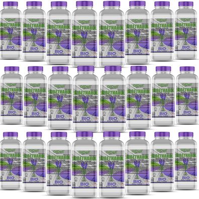 GiDeli bioethanol 24 x 1l lavendelduft 96,6% Ethanol für Innen & Außenkamine