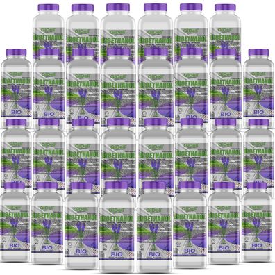 GiDeli bioethanol 30 x 1l lavendelduft 96,6% Ethanol für Innen & Außenkamine