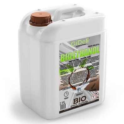 GiDeli bioethanol 25l Kokosduft 96,6% Ethanol für Innen & Außenkamine