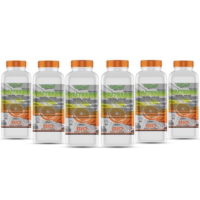 GiDeli bioethanol 6 x 1l Orangenduft 96,6% Ethanol für Innen & Außenkamine