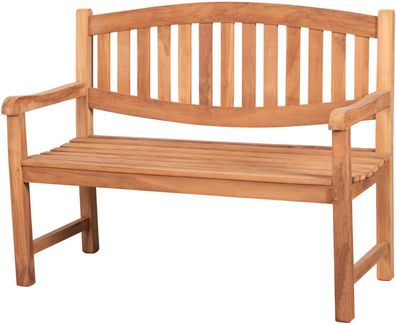 Teakholz Garten-/Balkonsitzbank - bene living - Bradford 120 cm
