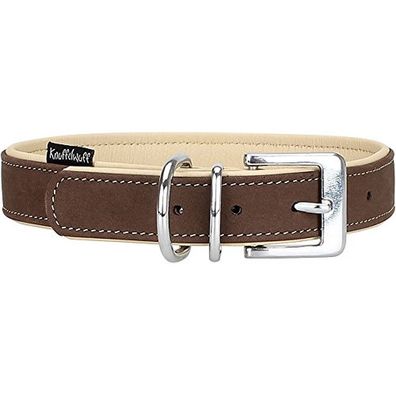Nubuk-Echt-Leder Hundehalsband Orlando