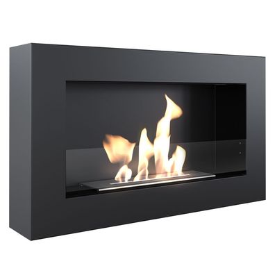 Wandkamin Bioethanol GOLF FLAT TÜV mit Verglasung