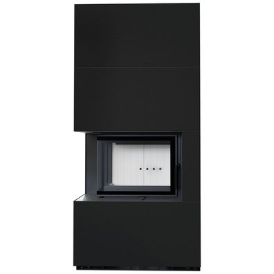 Kamineinsatz KRATKI FLOKI links 8 kW Ø 160 Bausatz Granit-Paneele Zimbkratki ABWE NE