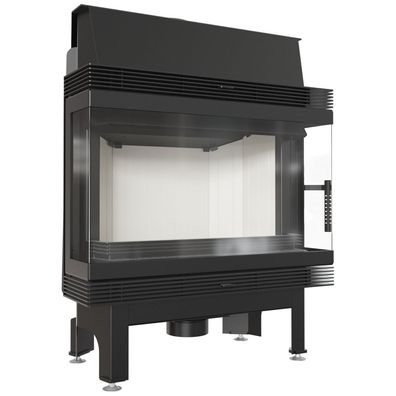 Kamineinsatz KRATKI BLANKA Drei Gläser 11 kW Ø180 Montagesatz