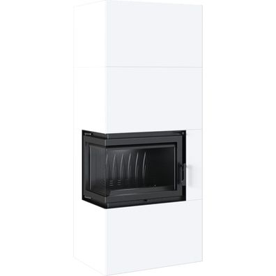 Kamineinsatz Simple Box 8 kW Ø 200 Bianco