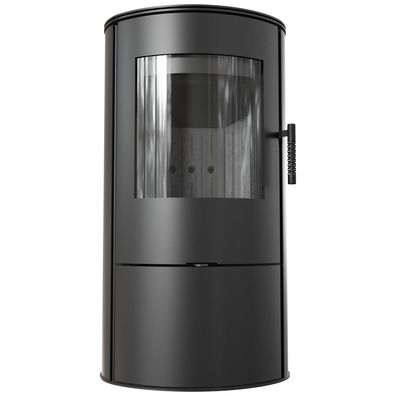 Kaminofen aus stahl KRATKI ROLLO Ø 150 7 kW schwarz Verkleidung