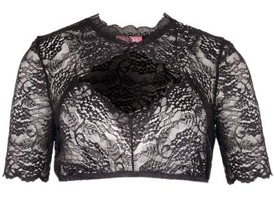 Krüger Dirndlbluse Sydney kurzarm schwarz