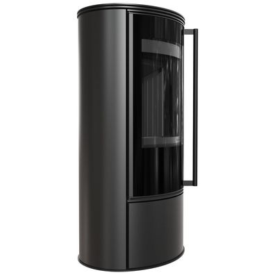 Kaminofen aus Stahl KRATKI ERIK Ø 150 5,5 kW schwarz Verkleidung