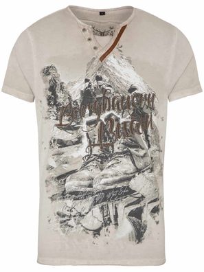 Hangowear Trachtenshirt Silvan beige - Größe: S