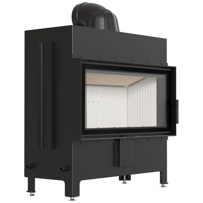 Kamineinsatz aus Stahl KRATKI LUCY 16 kW Ø 200 mit Türfeder