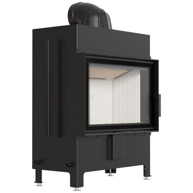 Kamineinsatz aus Stahl KRATKI LUCY 14 kW Ø 200 mit Türfeder