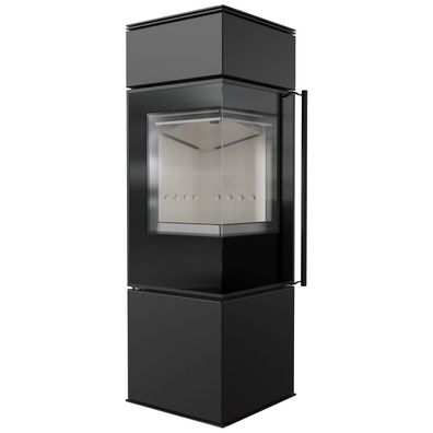 Freistehender Ofen KRATKI REN S/L/BA1 7kW Ø150 Set mit Türschließung