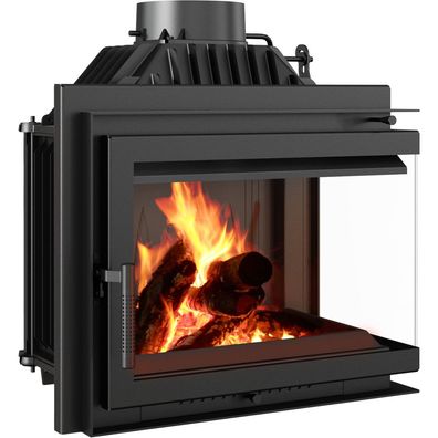 Rechter Kamin-Einsatz KRATKI SIMPLE 8kW Schließset