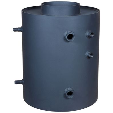 Wasserturbodym mit einem vertikalen Heizer mit einer Spule