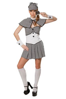 Detektivin Kostüm Damen - Größe: 34