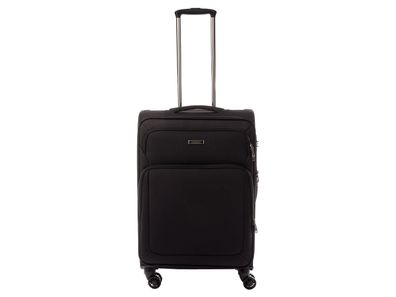 Franky Koffer T13S ca. 65 cm Spinner Gr. M inkl. Dehnfalte - Farbe: schwarz