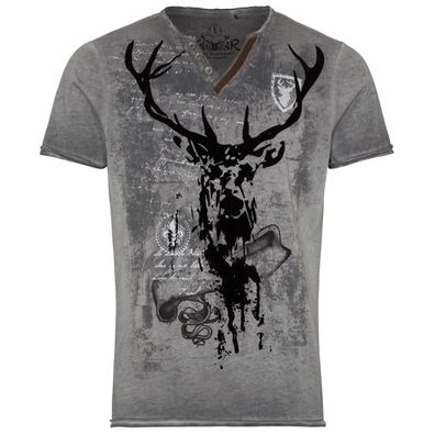 Hangowear Trachtenshirt Elvis grau - Größe: 4XL