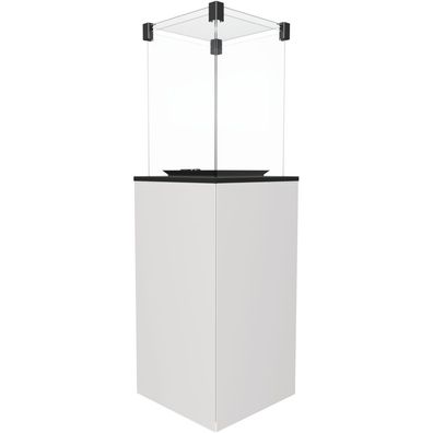 Terrassenheizer Patio Glas weiß manuelle Steuerung 8,2kW