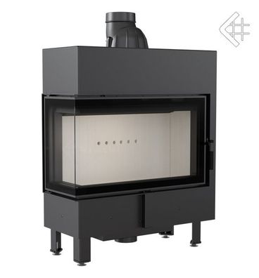 Kamineinsatz aus Stahl KRATKI LUCY SLIM links 10 kW Ø 160