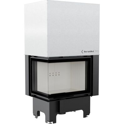 Kamineinsatz aus Stahl KRATKI VNL 700/480 12 kW Ø 200 mit Schiebetür