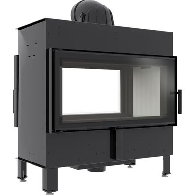 Kamineinsatz aus Stahl KRATKI LUCY TUNNEL 16 kW Ø 200