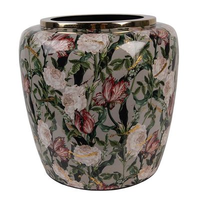 Clayre & Eef Vase Ø 25x25 cm Mehrfarbig Metall (Gr. Ø 25x25 cm)