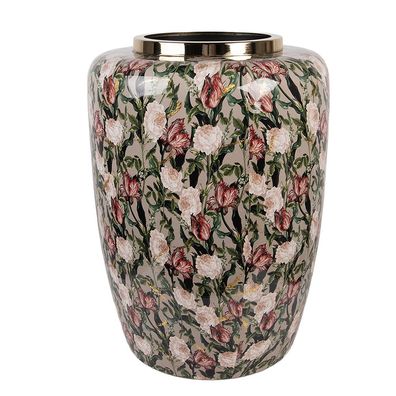 Clayre & Eef Vase Ø 33x44 cm Grau Metall (Gr. Ø 33x44 cm)