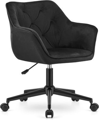 COPA Drehstuhl - Ergonomischer Büro- & Home-Office Stuhl mit Veloursbezug