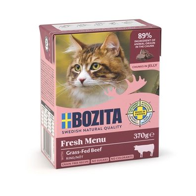 Bozita Cat Häppchen in Gelee Rinderhack 12 x 370g