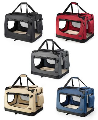 lionto Katzentransportbox aus Textil, verschiedene Größen und Farben