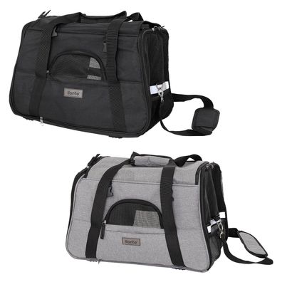 lionto Faltbare Katzentasche Katzenbox Reisetasche für Haustiere Katzentransportbo