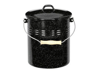 Mülleimer 3l m.D. sw-wss gesp