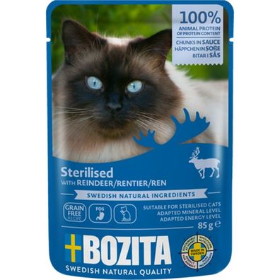 Bozita Cat Häppchen in Sauce Sterilised Rentier 12 x 85g