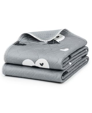 lionto wiederverwendbare Welpenunterlagen 2er-Set, rutschfest, grau