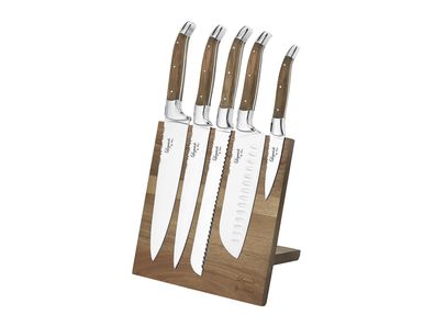 HAWS Laguiole Messerset mit Magnetblock 5teilig