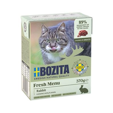 Bozita Cat Häppchen in Soße Kaninchen 6 x 370g