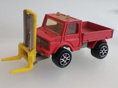 Unimog Gabelstapler (1976) 1:82 Majorette No.215 Modellauto
