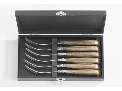 HAWS Steakgabel Laguiole Olivenholz 6 Stück