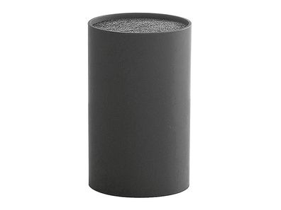 ZELLER Present Messerblock Kunststoff mit Borsteneinsatz 18cm Ø11cm schwarz