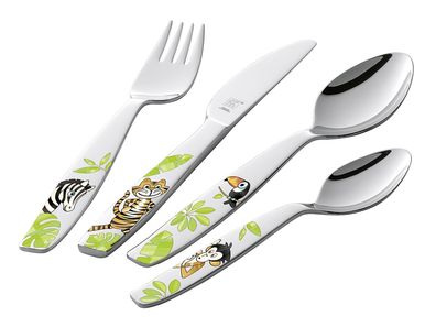 Zwilling Kinderbesteck Jungle Edelstahl 4teilig