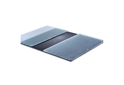ZELLER Present Herdabdeckplatte Glas 52x30cm klar 2er Satz