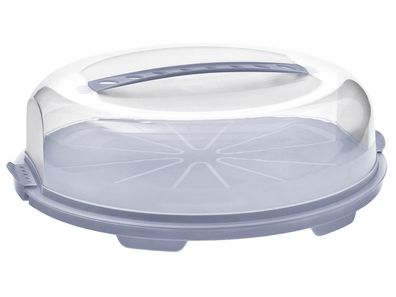 ROTHO Tortenbehälter Tortenglocke Fresh flach 35,5x34,5x11,6cm blue