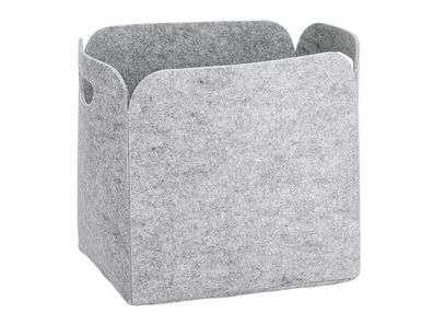 ZELLER Present Aufbewahrungskorb Filz 36x28x36cm grau