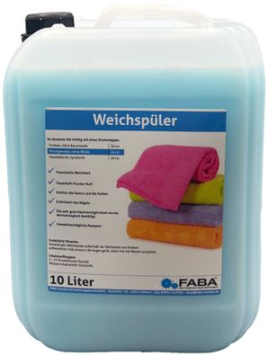 Weichspüler blau 10 L für weiche Wäsche mit angenehm frischem Duft