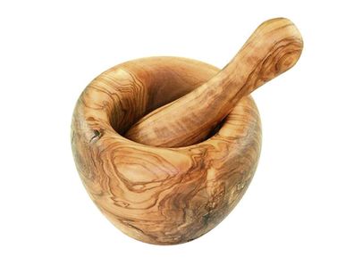 D.O.M Mörser mit Stößel Olivenholz Ø12cm