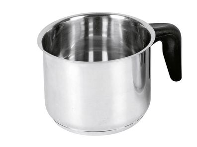 KARL KRÜGER Milchtopf mit Kunststoffgriff 1,5 l Ø14cm Edelstahl